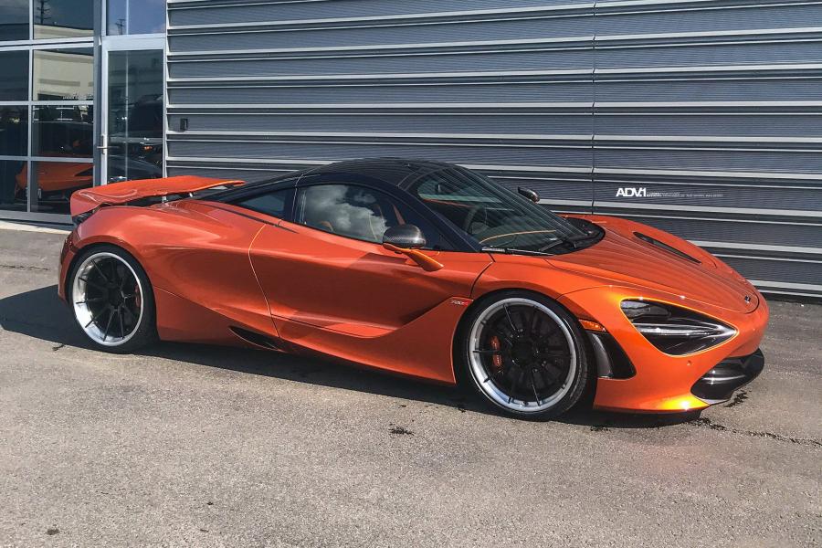McLaren 720S Coupe Matte Gold by Pfaff Tuning on ADV.1 Wheels (ADV10 TRACK SPEC CS) '2018